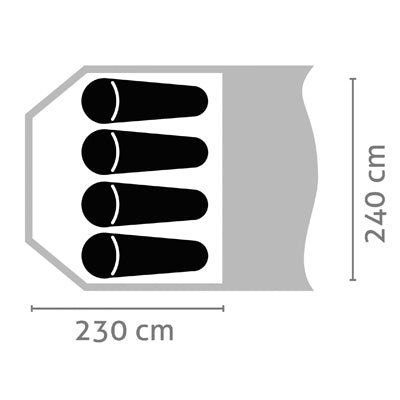Salewa Alpine Hut Σκηνή για 4 Άτομα