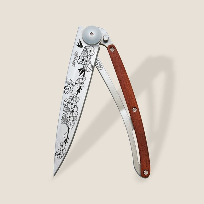 Deejo Tattoo Cherry Blossom Αναδιπλούμενο Μαχαίρι coralwood