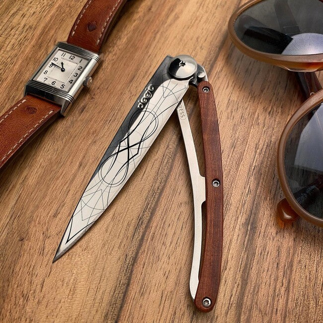 Deejo Tattoo Mirror Διπλώνοντας Μαχαίρι Coralwood Infinity