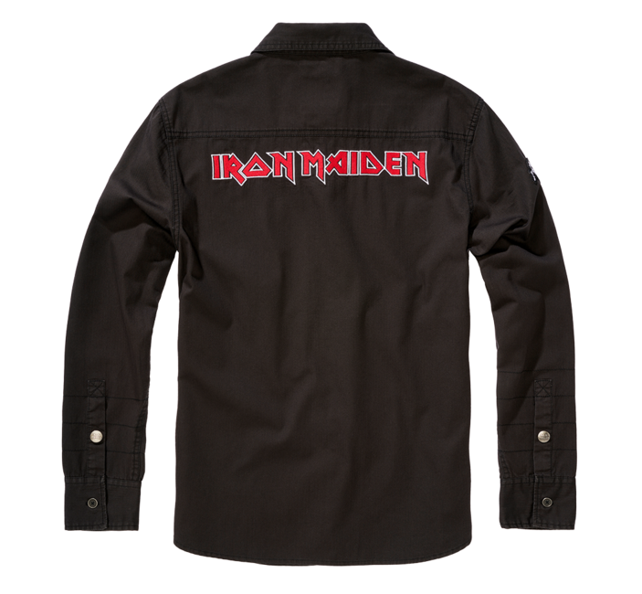 Brandit Iron Maiden Luis πουκάμισο, μαύρο