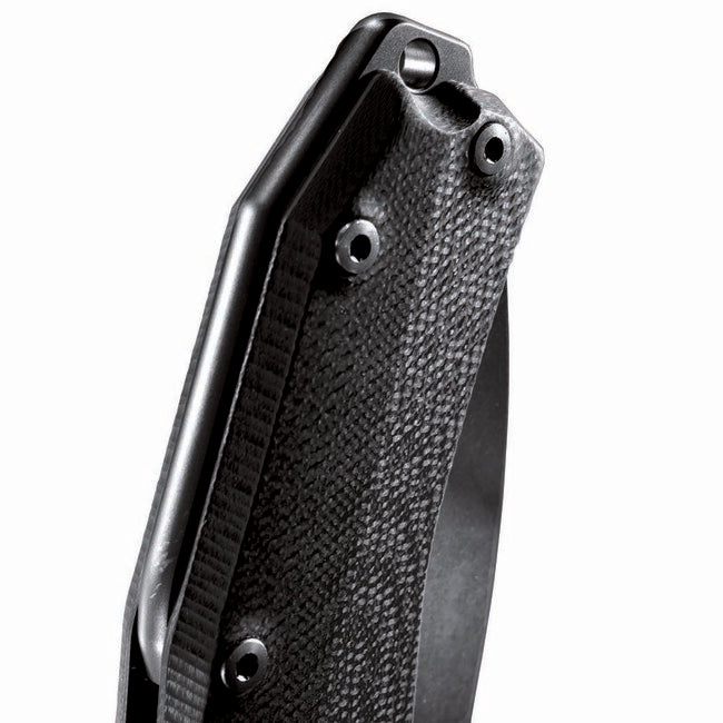 Lionsteel KUR Μαχαίρι Τσέπης με Λάμα Sleipner BK, Πολύ Ανθεκτικό, Μαύρο