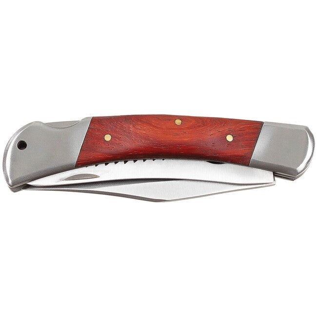 Fox Outdoor Jack Hunter Μαχαίρι, Μεταλλική Λαβή με Ξύλινη Επένδυση