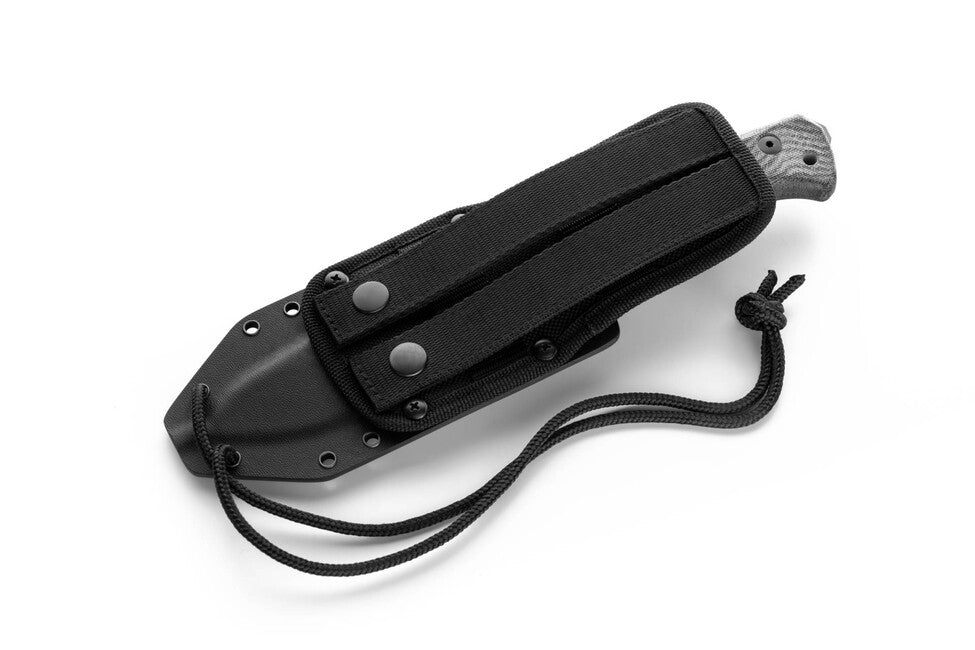 Lionsteel T6B Μακρύ Μαχαίρι με Λαβή Micarta CVB CPM 3V, Παλιό Μαύρο