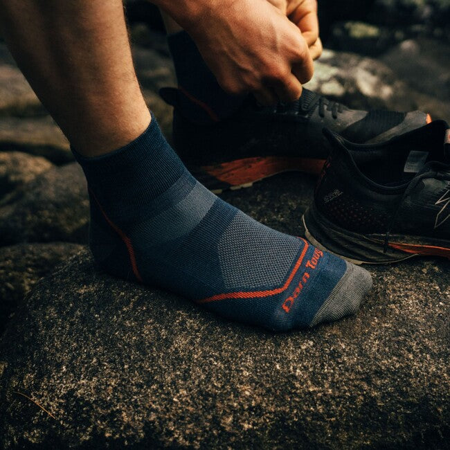 Darn Tough Light Hiker 1/4 Κάλτσες Ελαφρές με Μαξιλάρι, Denim