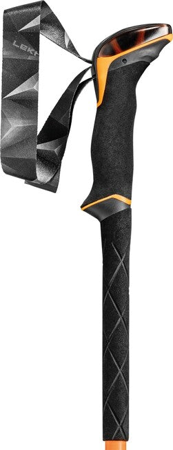 LEKI Sherpa Lite Ραβδοί Trekking, Νέον Πορτοκαλί-Μαύρο-Denim Μπλε, 100 - 135 cm