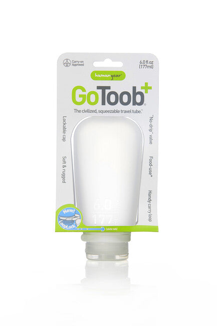 Humangear GoToob+ Σιλικόνη Φιάλη Ταξιδίου, 177 ml, Διάφανο