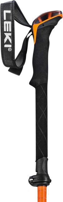 LEKI Sherpa FX Carbon Strong Ραβδοί Trekking, Πορτοκαλί-Denim Μπλε, 120 - 140 cm