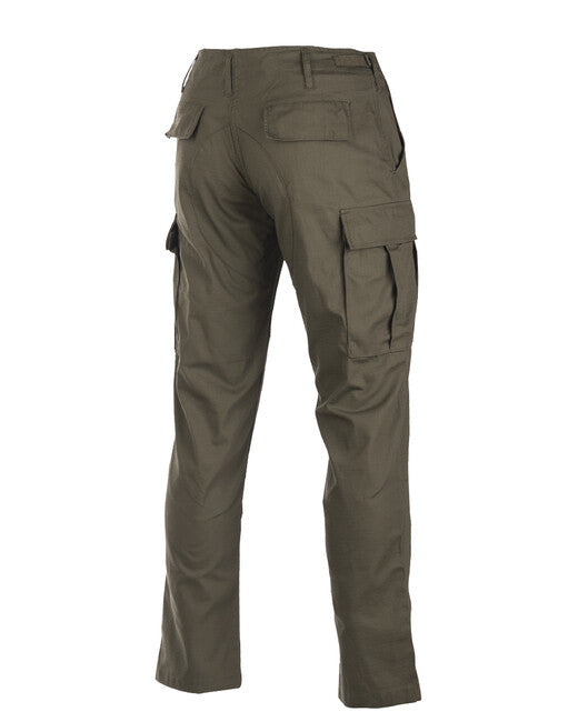 Mil-Tec US BDU SLIM FIT παντελόνι πεδίου rip-stop, λαδί