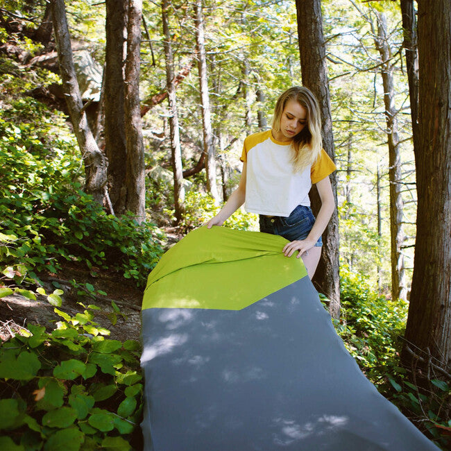 Klymit Luxe V Sheet XL Θήκη Προστασίας Στρώματος, πράσινο-γκρι