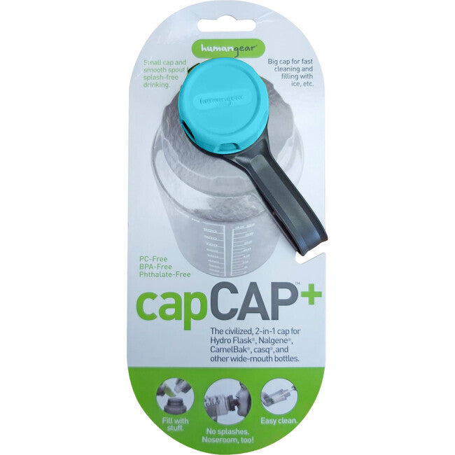 Humangear capCAP+ Καπάκι Φιάλης για Διάμετρο 5,3 cm, Ανοιχτό Μπλε