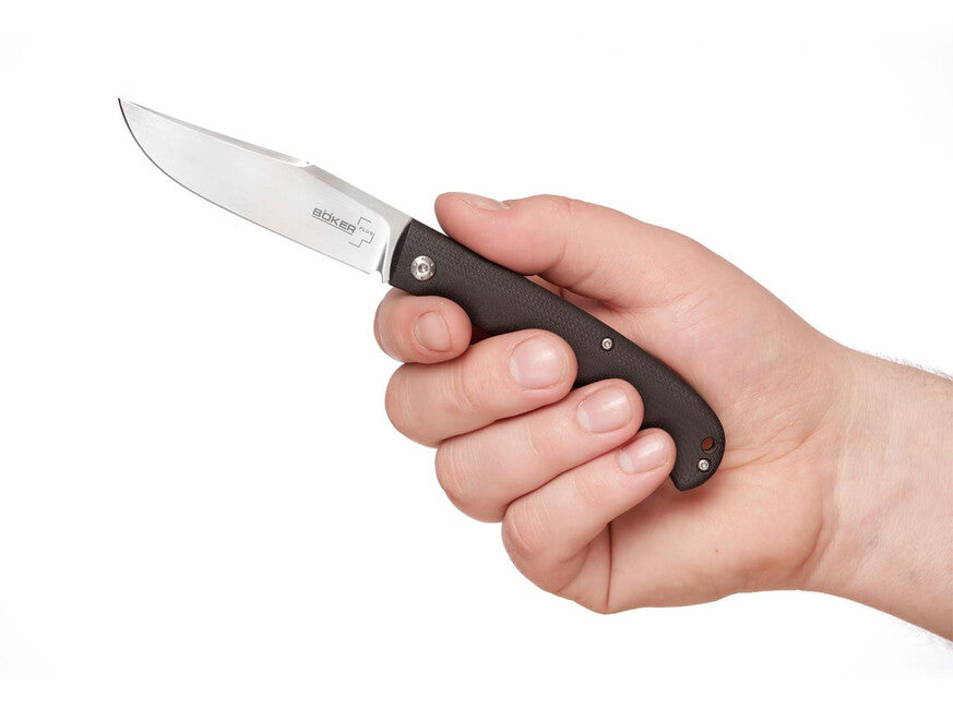 BÖKER® Slack Τσέπης Μαχαίρι 8,2 cm, Μαύρο, G10