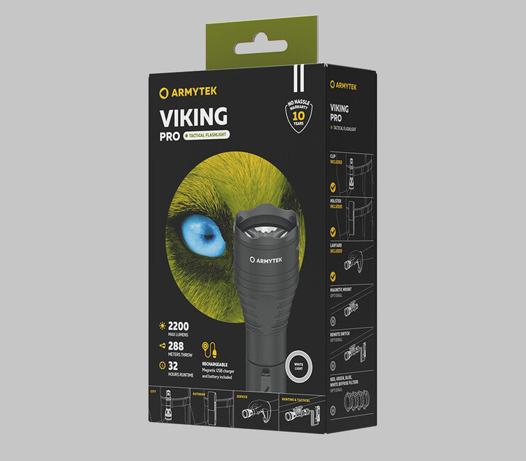 ArmyTek Viking Pro Φακός Τσέπης White LED Τροφοδοσία Μπαταρίας 2050 lm, 136 g