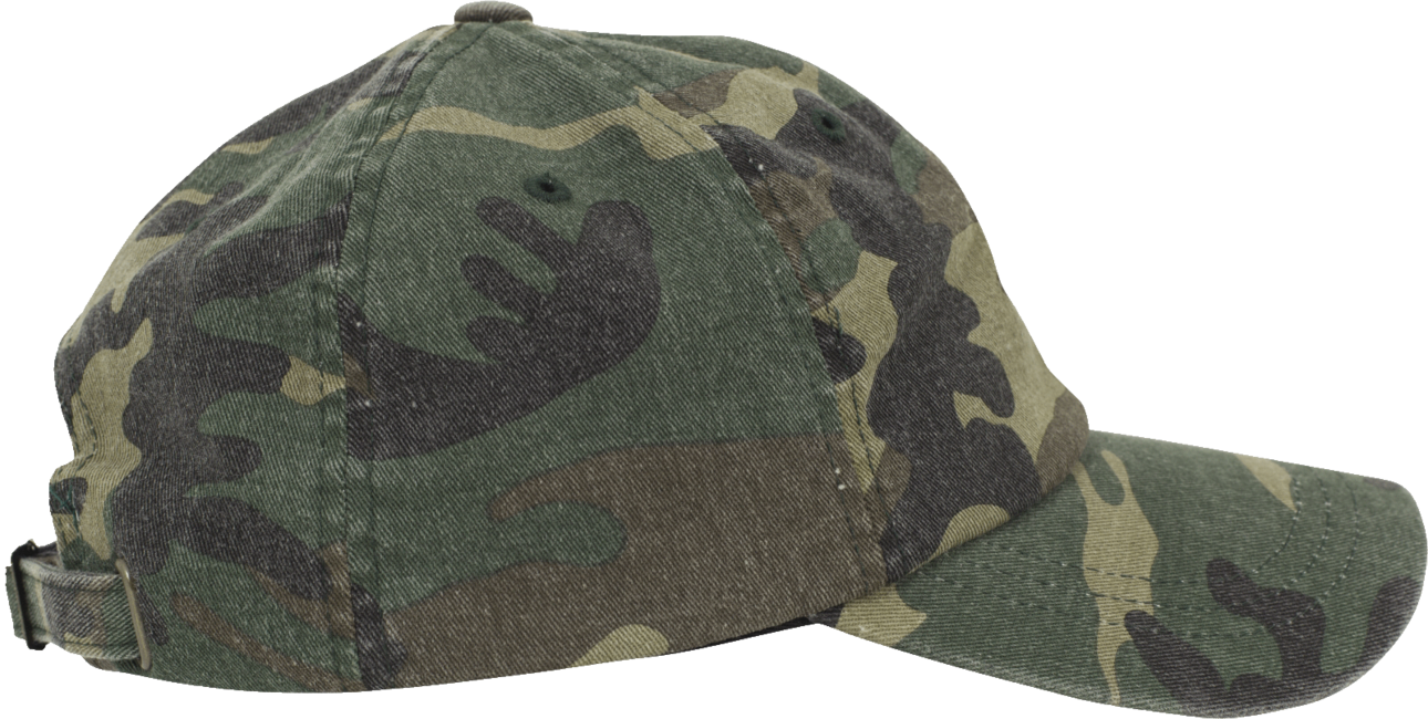 Brandit Low Profile Camo Καπέλο με Κασκέτο Ξέπλυτο Εφέ, Woodland