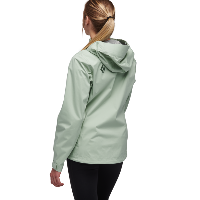 Black Diamond Stormline Stretch Anorak αδιάβροχο μπουφάν γυναικείο, foam green