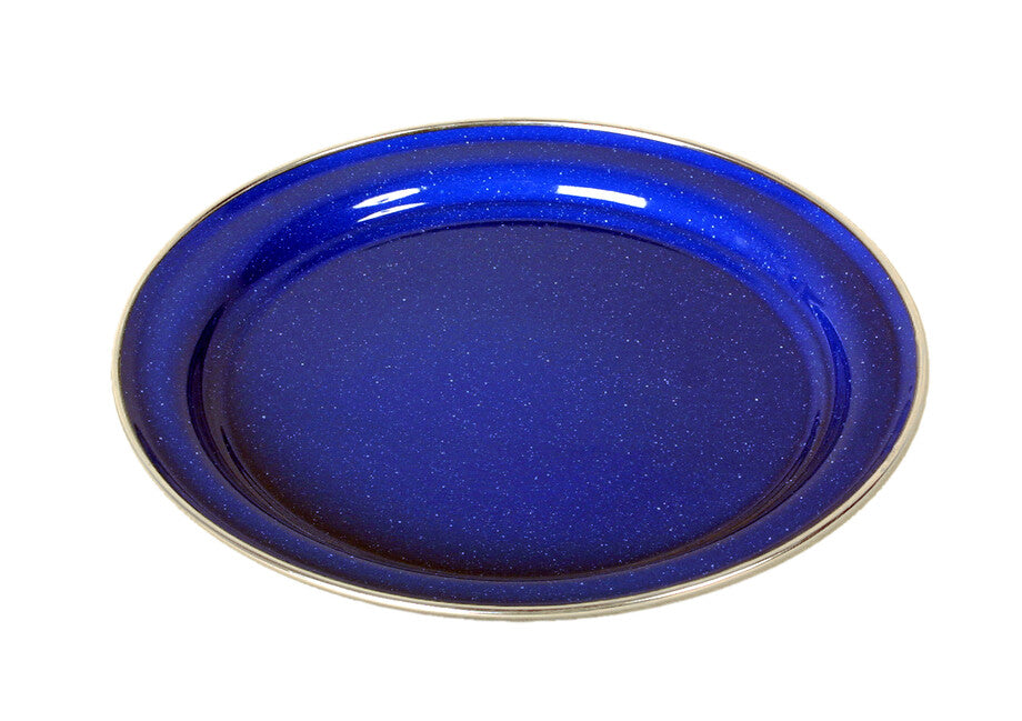 Origin Outdoors Σμαλτωτό Πιάτο Επίπεδο, Μπλε, 26 cm