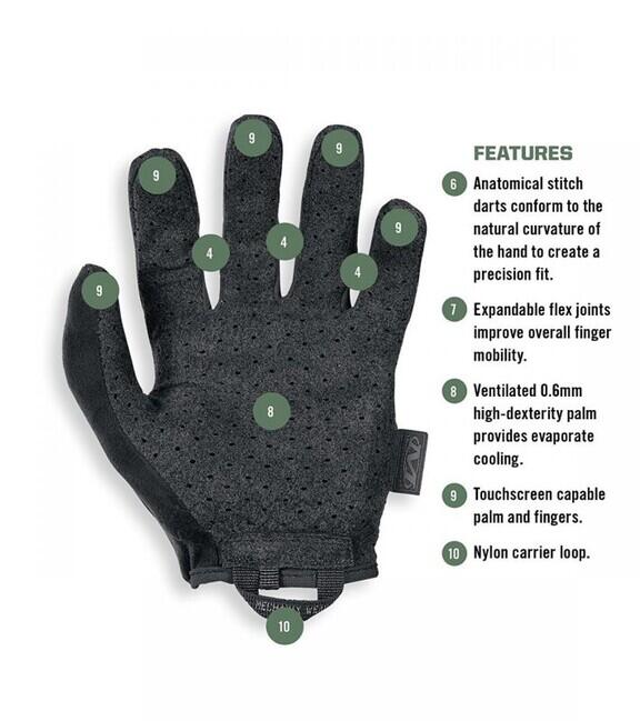 Mechanix Wear Vent Specialty Γάντια, Μαύρο