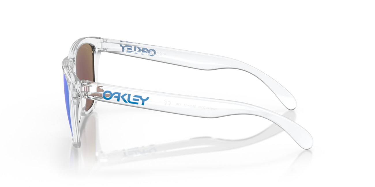 Oakley FROGSKINS Ηλιακά Γυαλιά με Σκελετό Crystal Clear και Φακούς Prizm Sapphire Iridium 55