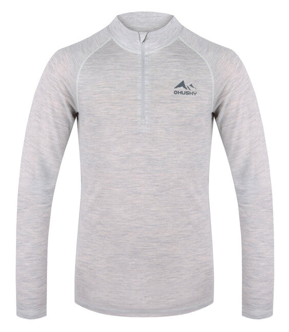 HUSKY Merow Zips μπλουζάκι merino termoενδυμασίας M, γκρι