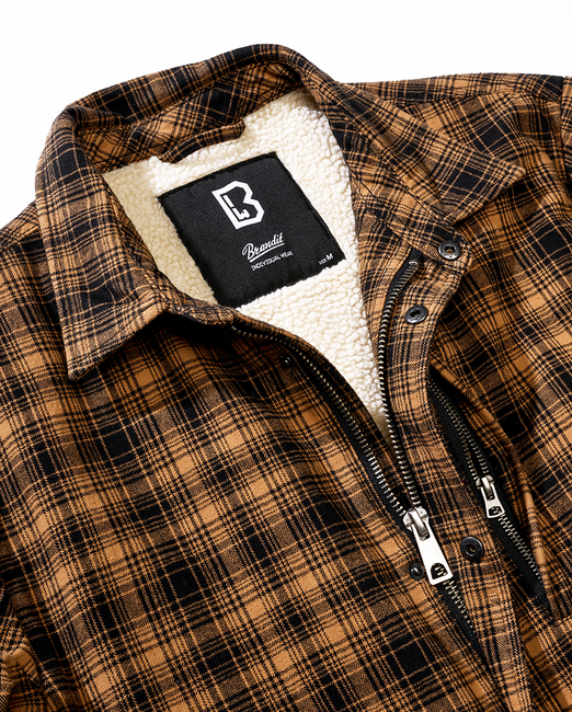 Brandit Classic Sherpa μπουφάν, camel-μαύρο