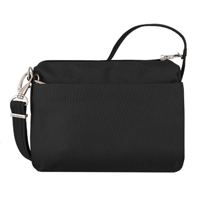 Travelon Classic Crossbody τσάντα ώμου ασφάλειας κατά των κλοπών, μαύρη