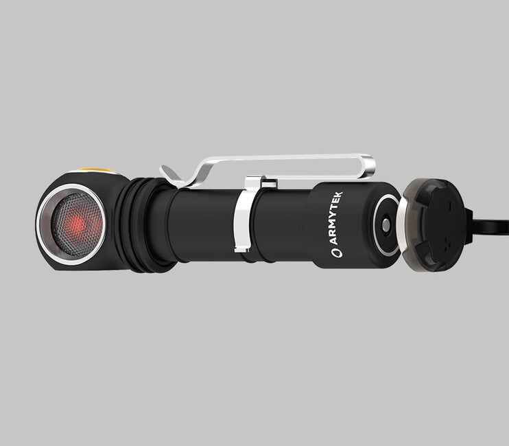 ArmyTek Wizard C2 WR κεφαλόφωτο LED με μαγνητικό στήριγμα τροφοδοσία από συσσωρευτή 1100 lm 3 h 65 g, Λευκό & Κόκκινο