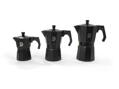 Origin Outdoors Espresso Καφετιέρα 6 Φλιτζανιών, Μαύρο