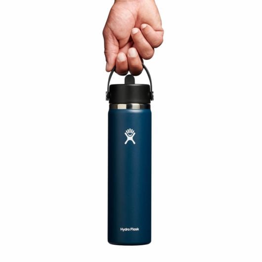 Hydro Flask Θερμός Wide Mouth Flex Straw Cap 24 OZ 710 ml, Ινδικό Μπλε
