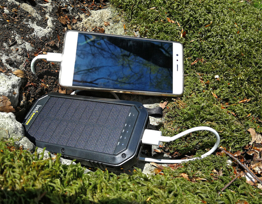BasicNature Power Bank 8K με Ηλιακή Φόρτιση και LED Φως, 8