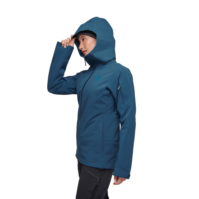 Black Diamond Recon Insulated Shell αδιάβροχο μπουφάν γυναικείο, azurite
