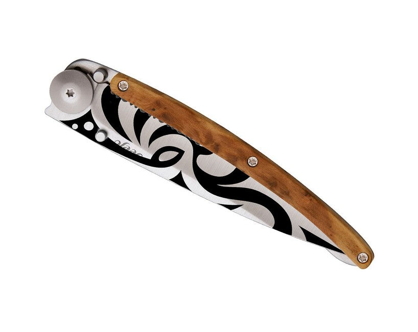 Deejo Serration Αναδιπλούμενο Μαχαίρι juniper Tribal