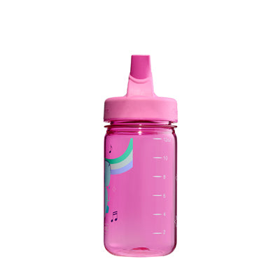 Nalgene Grip-n-Gulp Sustain Μπουκάλι Νερού Παιδικό 0,35 l με Κάλυμμα, Ροζ Μουσικός Ελέφαντας
