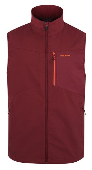 HUSKY Salien moški softshell telovnik M, bordo
