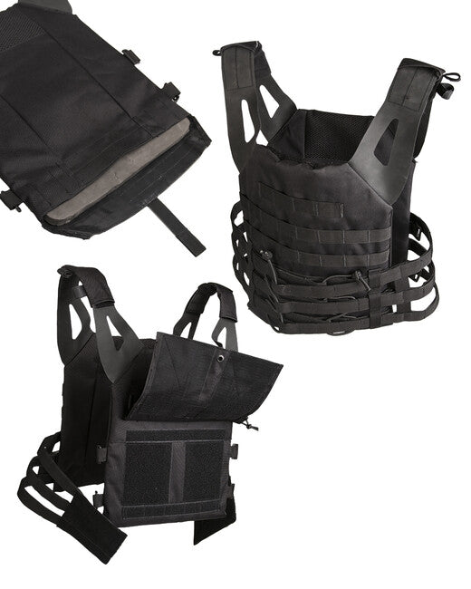 Mil-Tec MOLLE GEN II φορέας πλακών, μαύρο
