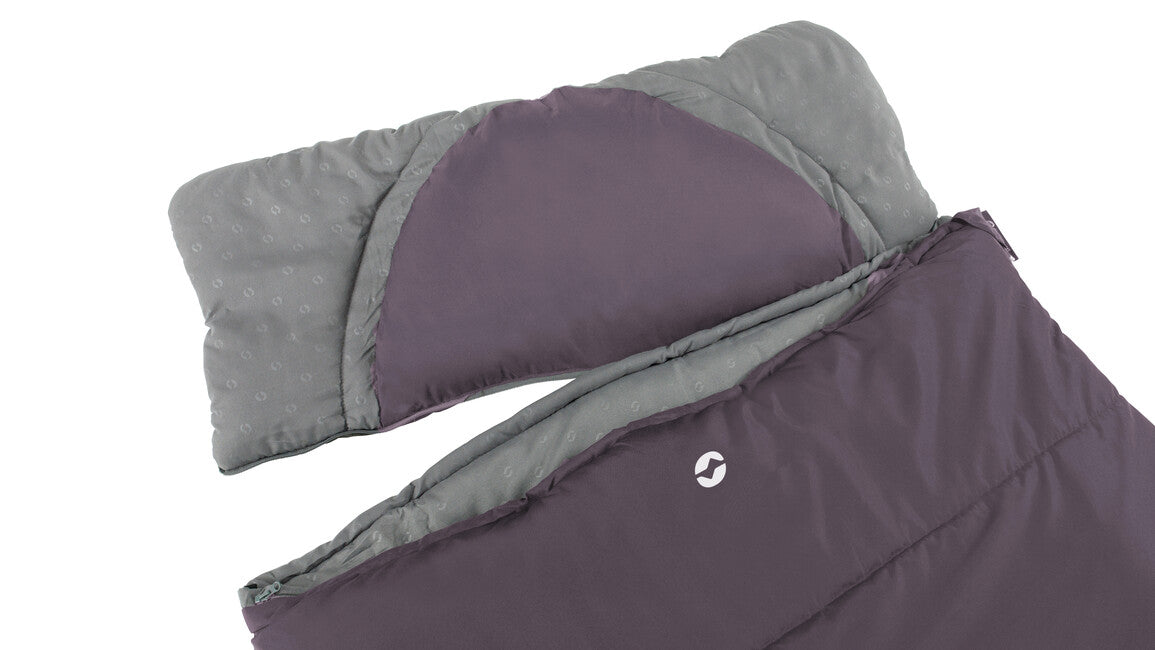 Outwell Contour Αριστερός Υπνόσακος, σκούρο μωβ