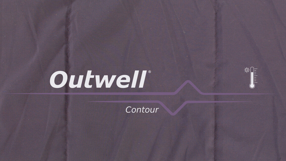 Outwell Contour Αριστερός Υπνόσακος, σκούρο μωβ