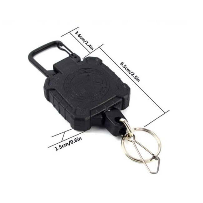Leguon Keyhex Καραμπίνα με Χαλύβδινο Σχοινί στο Κλειδί, Μαύρο