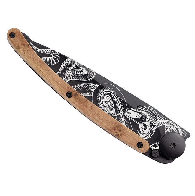 Deejo Tattoo Μαχαίρι Πτυσσόμενο Snake Black Juniper