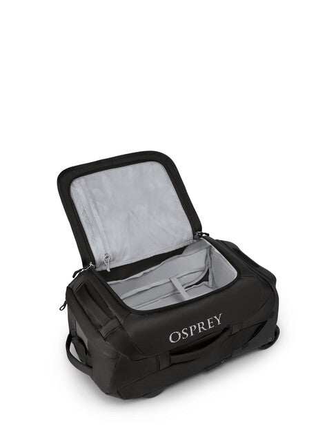 OSPREY ROLLING TRANSPORTER 40 τσάντα ταξιδίου με ρόδες, μαύρη