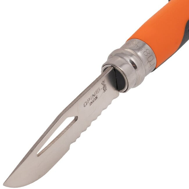 Opinel VRI N°08 Αναδιπλούμενο Μαχαίρι Inox Outdoor, πορτοκαλί
