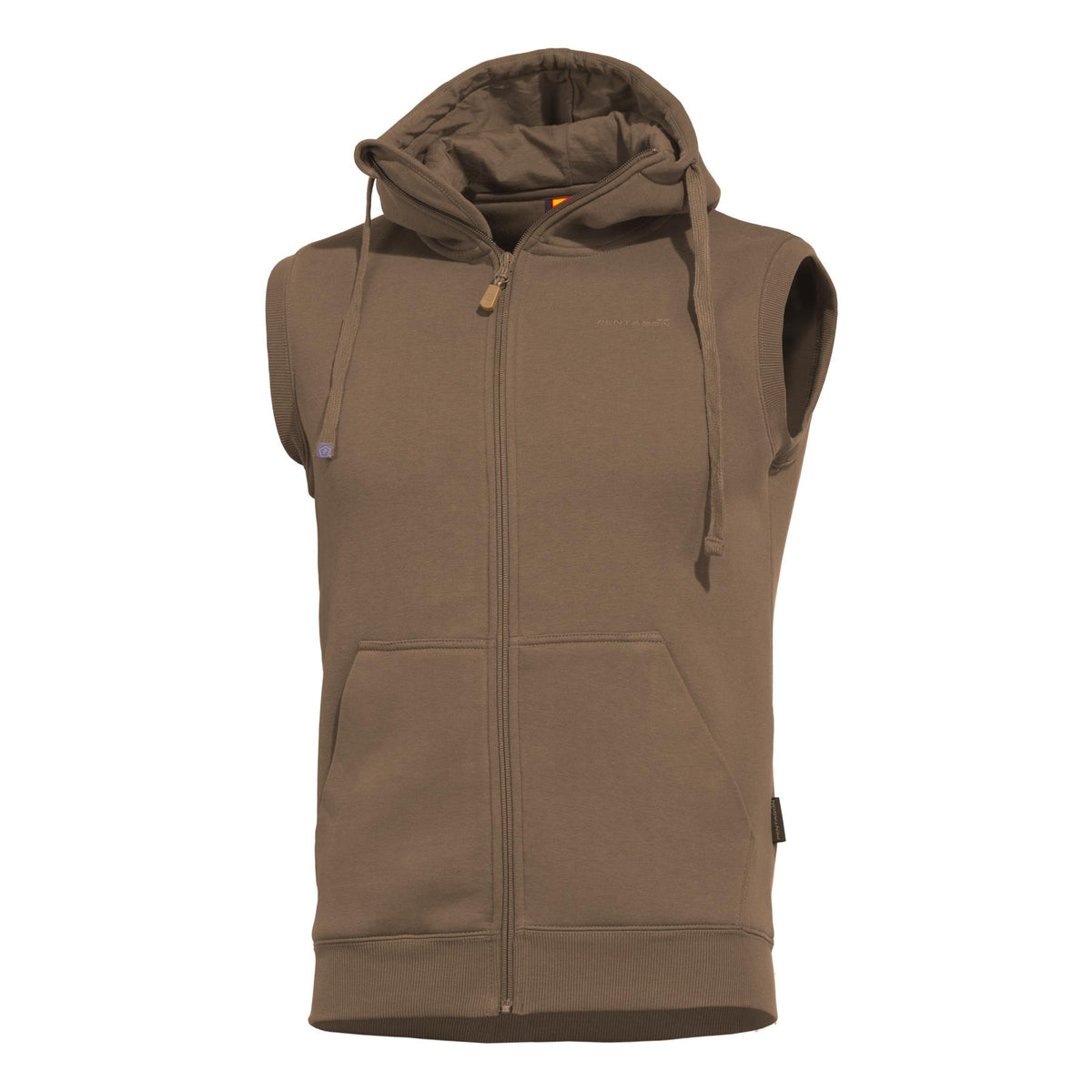Pentagon brezrokavnik s kapuco, Terra Brown