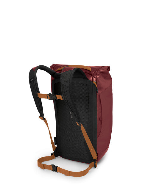 OSPREY TRANSPORTER ROLL TOP σακίδιο πλάτης αστικό, red mountain