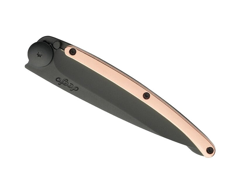 Deejo GOLD Αναδιπλούμενο Μαχαίρι 18kt pink, black