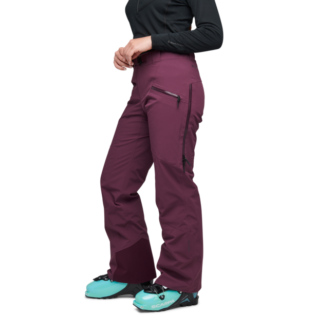 Black Diamond Recon Stretch Insulated παντελόνι γυναικείο, blackberry