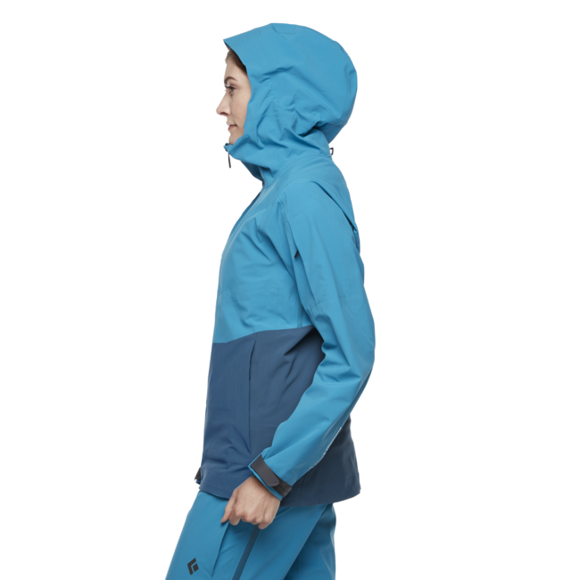 Black Diamond Recon Stretch Ski Shell μπουφάν σκι γυναικείο, μπλε-azurite