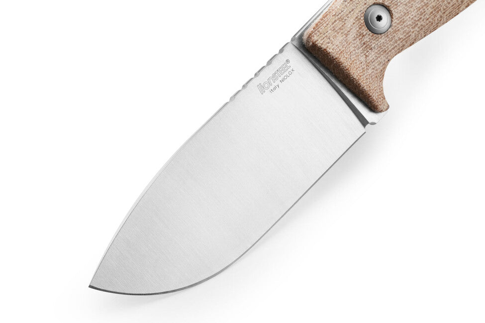 Lionsteel M3 κυνηγετικό μαχαίρι CVN με λαβή από φυσικό canvas