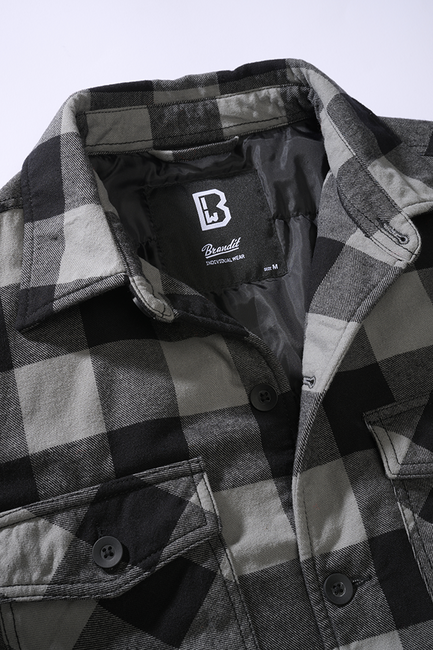 Brandit Lumber Μπουφάν, Μαύρο+Charcoal