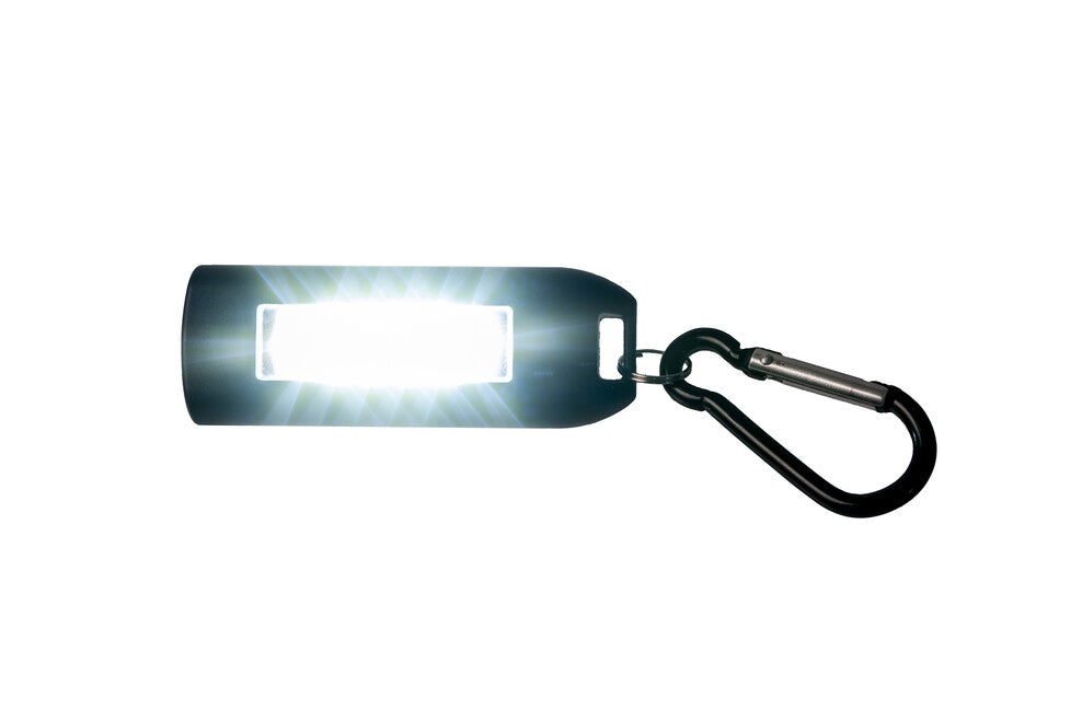 BasicNature USB LED κλειδοθήκη φακός, μαύρο
