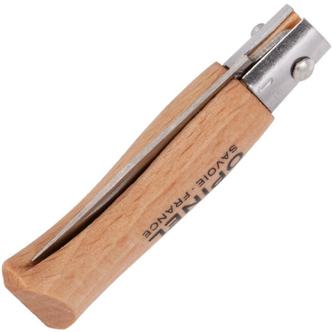 Opinel N°02 Αναδιπλούμενο Μαχαίρι Inox Beech, καφέ