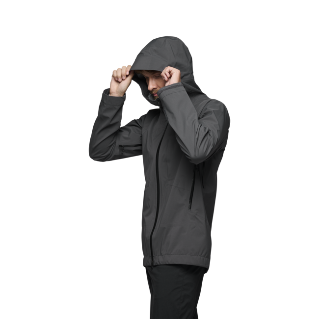 Black Diamond Highline Stretch Shell αδιάβροχο μπουφάν ανδρικό, anthracite