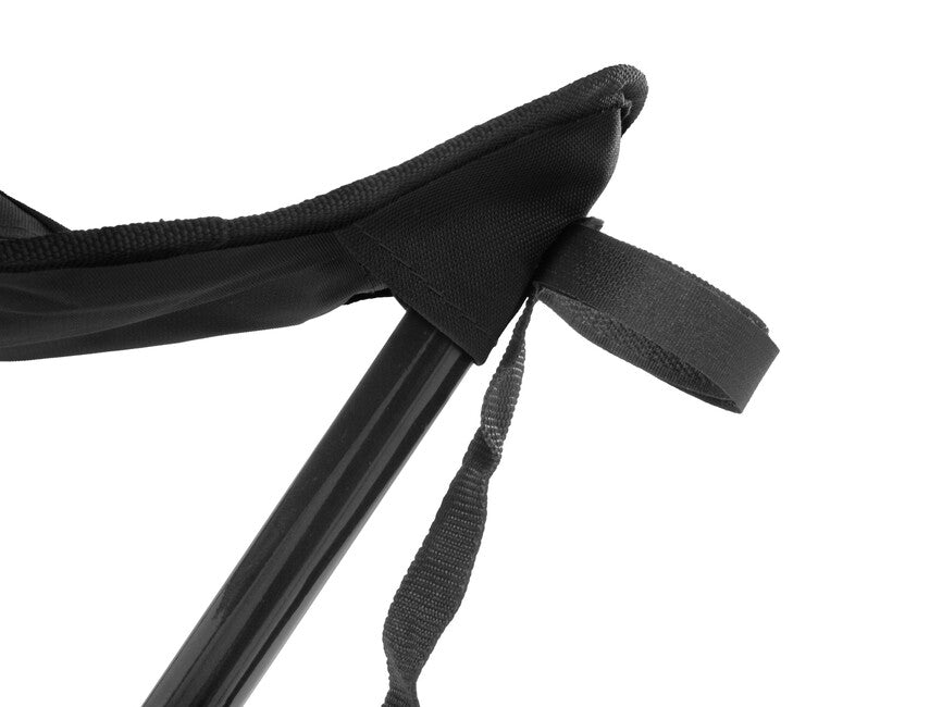 BasicNature Travelchair Τρίποδο Χάλυβα, Μαύρο